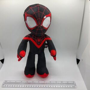 Mattel Miles Morales Voiced Plush Stuffed Animal‎ Spider-Man Toy Collectible 12"